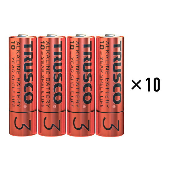 TRUSCO アルカリ乾電池10年 単3 お得パック (40本入) TLR6GL-40 トラスコ