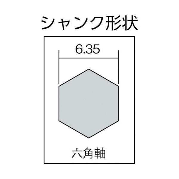 TOP 電動ドリル用六角シャンクスパイラルステップドリル ESD-616S