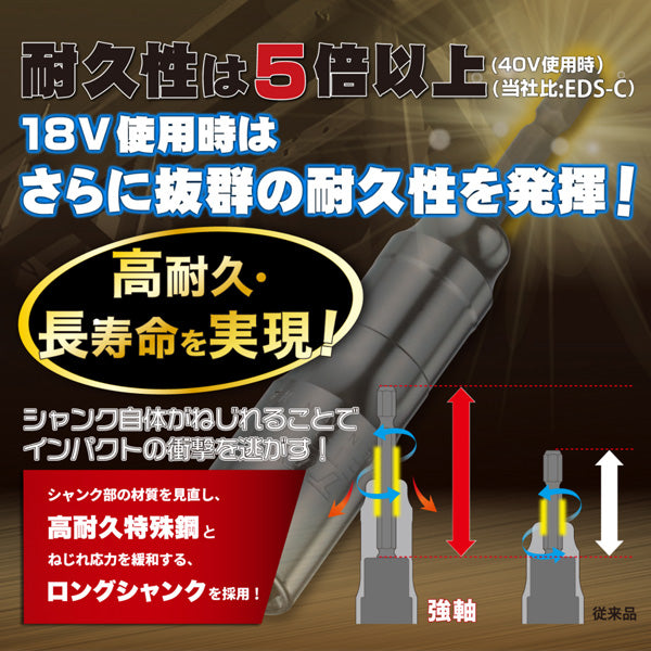 TOP 電動ドリル用強軸ソケット 10mm ETS-10