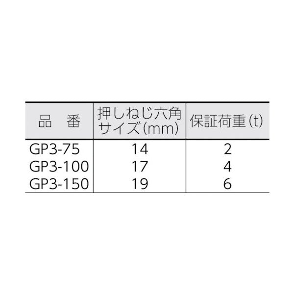 TOP 3本爪ギヤプーラー 150 GP3-150 トップ工業