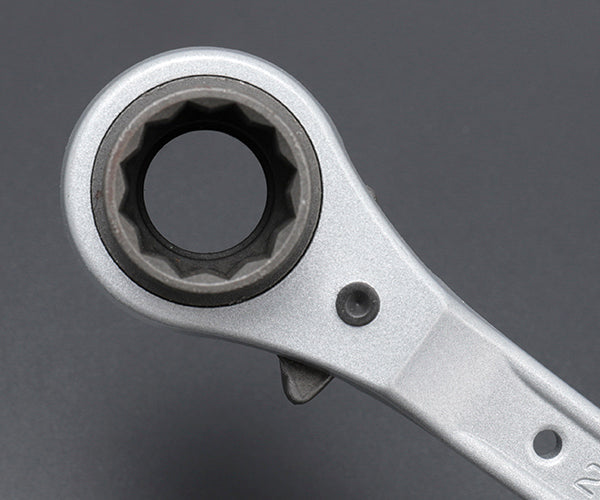 TOP アルミショートラチェットレンチ 19Ｘ21mm RM-19X21A トップ工業
