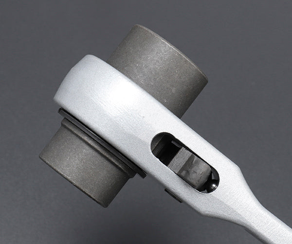 TOP アルミショートラチェットレンチ 19Ｘ21mm RM-19X21A トップ工業