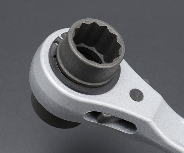 TOP アルミショートラチェットレンチ 19Ｘ21mm RM-19X21A トップ工業