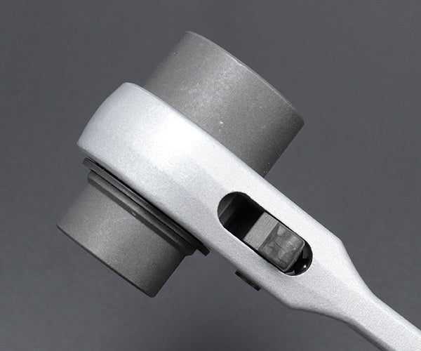 TOP アルミショートラチェットレンチ 19Ｘ24mm RM-19X24A トップ工業