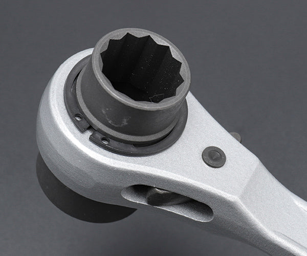 TOP アルミショートラチェットレンチ 19Ｘ24mm RM-19X24A トップ工業