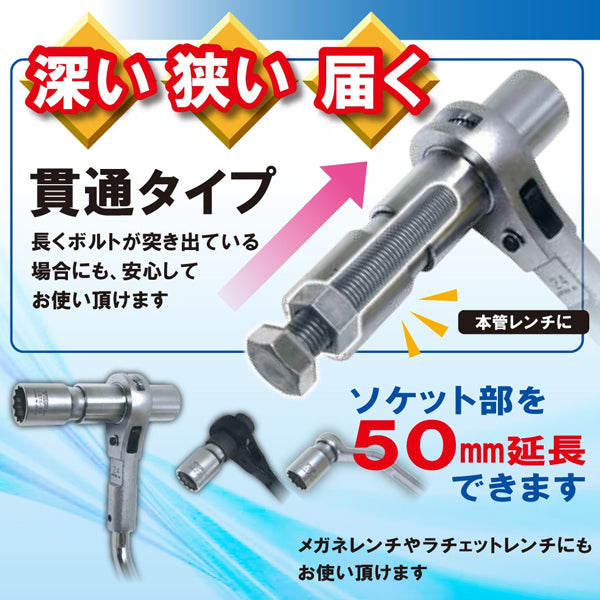 TOP 水道本管用ストレート形トルクレンチ 単能型 30mm RM-30LST トップ