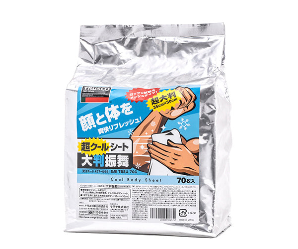 TRUSCO クールボディーシート大判振舞(詰め替え用) クール度MAX