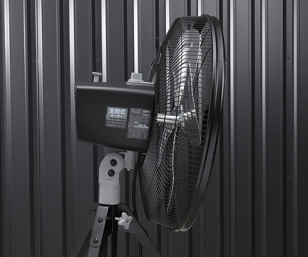 TRUSCO 全閉式工場扇 ルフトハーフェンスタンドタイプ 高耐久