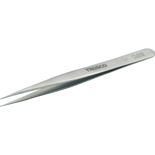 TRUSCO 耐酸耐磁ルビスピンセット 120mm 強力超極細型 1SA トラスコ