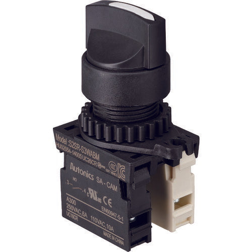 TRUSCO セレクタスイッチ Φ25 90°2ノッチ 1a-1b 白 25S9021A1BW トラスコ