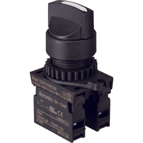 TRUSCO セレクタスイッチ Φ25 90°2ノッチ 2a 白 25S9022AW トラスコ