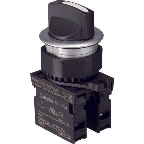 TRUSCO セレクタスイッチ Φ30 90°2ノッチ 2a 白 30S9022AW トラスコ