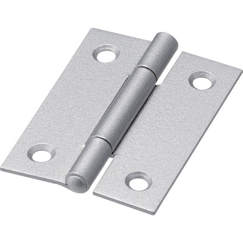 TRUSCO スチール製厚口蝶番 シルバー塗装仕上ゲ 全長51mm (10個入) 88851SV トラスコ