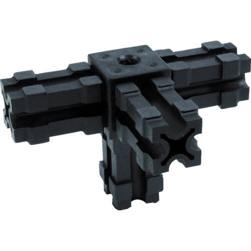 TRUSCO 25mmアルミフレーム用ジョイント 4方向 穴付キ AFB4WH トラスコ