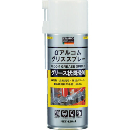 TRUSCO アルコムグリススプレー420ml ALPAG トラスコ