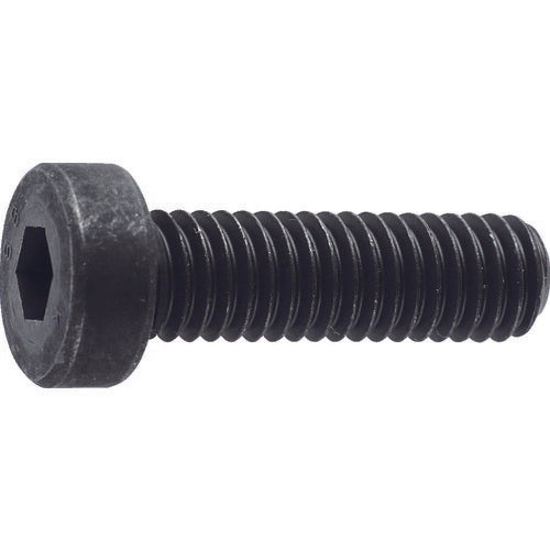 TRUSCO 低頭六角穴付ボルト 黒染メ全ネジ M3X6 25本入 B0810306 トラスコ