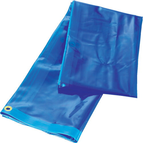 TRUSCO 溶接遮光シートノミ 0.35T×W970×H1470 青 B153B トラスコ