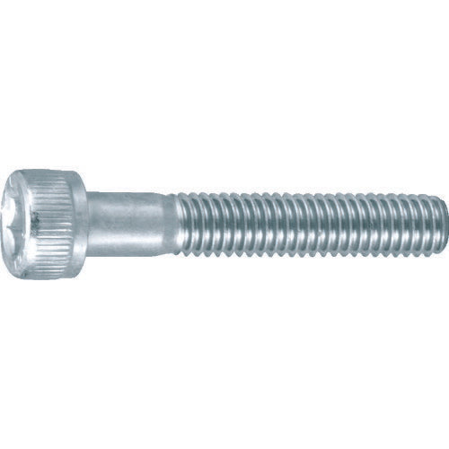 TRUSCO 六角穴付ボルト三価クロメート 白 半ネジM12X55 4本入 B7301255 トラスコ