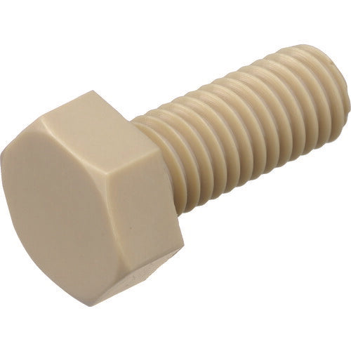 TRUSCO ポリフェニレンサルファイド(PPS) 六角ボルト M4X10 50本入 BPPSBTM4X10 トラスコ