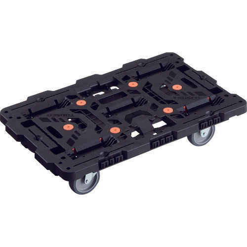 TRUSCO 連結式樹脂製平台車 ビートル 700X450 自在3輪 BT700J3E100 トラスコ