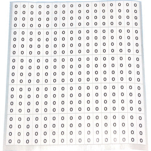 TRUSCO ケーブル用ラベル 「0」 10枚入(1シート80個) CAL0 トラスコ