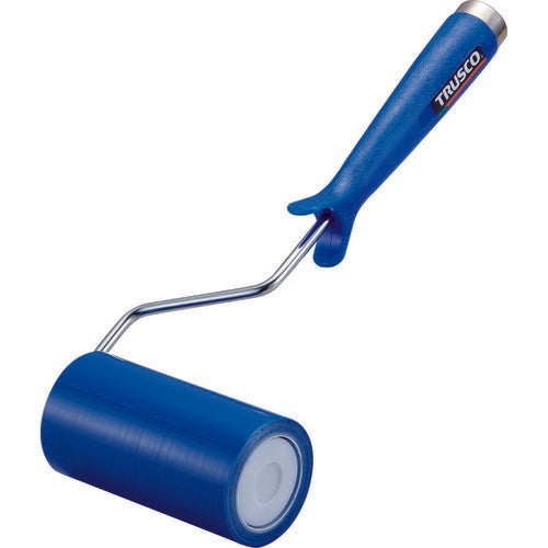 TRUSCO クリーンルーム用粘着ローラー4インチ用ハンドル 粘着ローラー青1巻付 2重袋入 CNR4HB トラスコ