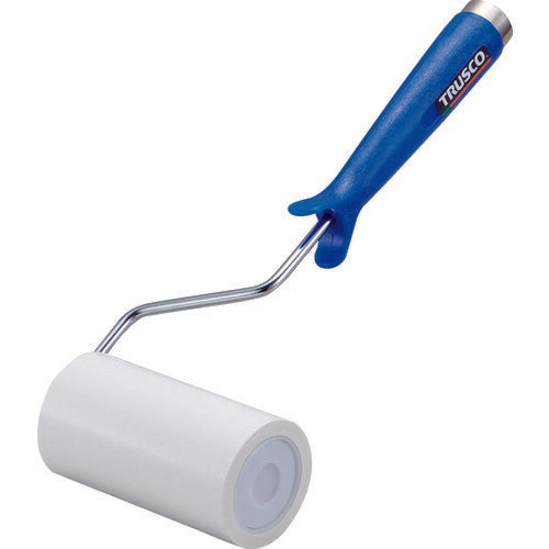 TRUSCO クリーンルーム用粘着ローラー4インチ用ハンドル 粘着ローラー白1巻付 2重袋入 CNR4HW トラスコ