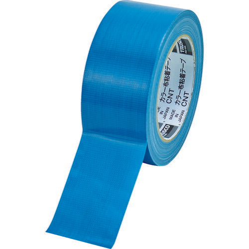 TRUSCO カラー布粘着テープ 幅50mm長サ25m ブルー CNT5025B トラスコ