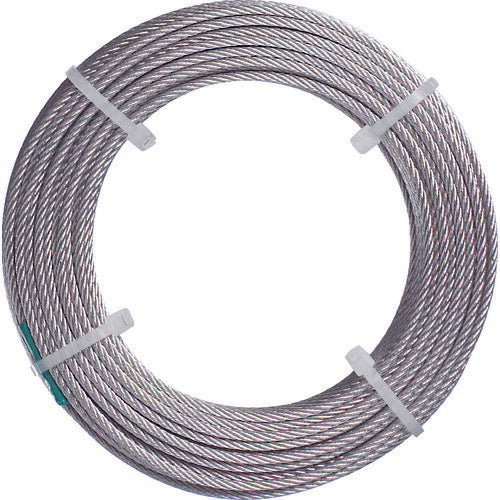 TRUSCO ステンレスワイヤロープ ナイロン被覆 Φ1.5(2.0)X20m CWC15S20 トラスコ