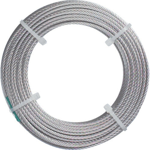 TRUSCO ステンレスワイヤロープ ナイロン被覆 Φ2.0(2.5)X20m CWC2S20 トラスコ