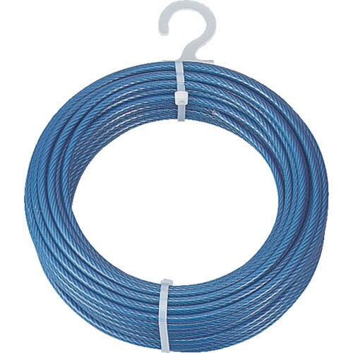 TRUSCO メッキ付ワイヤーロープ PVC被覆タイプ Φ2(3)mmX30m CWP2S30 トラスコ