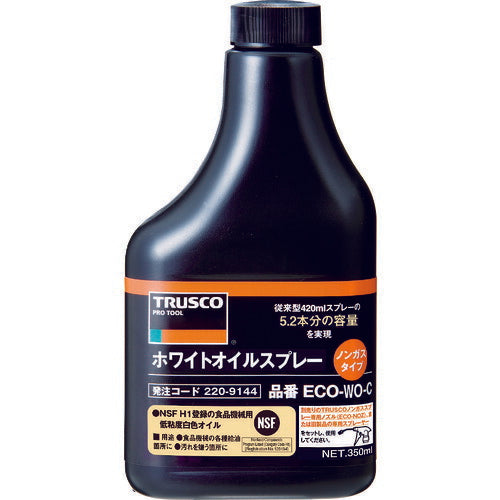 TRUSCO αホワイトオイルノンガスタイプ 替ボトル 350ml ECOWOC トラスコ