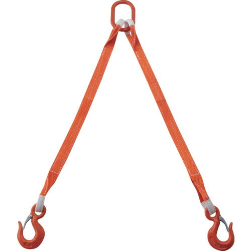 TRUSCO 2本吊ベルトスリングセット 35mm幅X1m 吊リ角度60°時荷重1.72t(最大使用荷重2t) G352P10 トラスコ