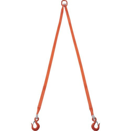 TRUSCO 2本吊ベルトスリングセット 35mm幅X2m 吊リ角度60°時荷重1.72t(最大使用荷重2t) G352P20 トラスコ