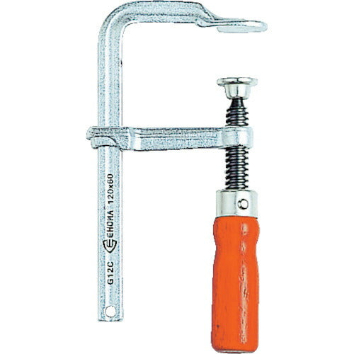 TRUSCO エホマクランプ 木ハンドル 最大口開400mm深サ120mm G40C12 トラスコ
