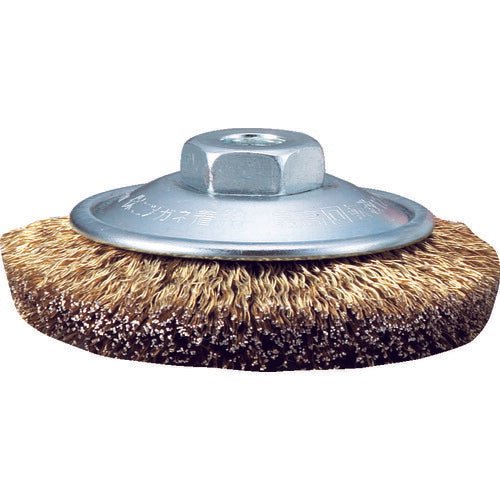 TRUSCO 電動工具用ベベルブラシ Φ85 真鍮メッキ 線径0.27 GBB85 トラスコ