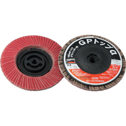 TRUSCO GPトップα ネジ込ミ式 セラミック100Φ 120# 10枚入 GP100ALC120 トラスコ