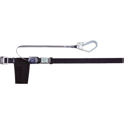 TRUSCO 巻取式 胴ベルト型墜落制止用器具 幅50mmX長サ1200mm ブラック GR590ABK トラスコ