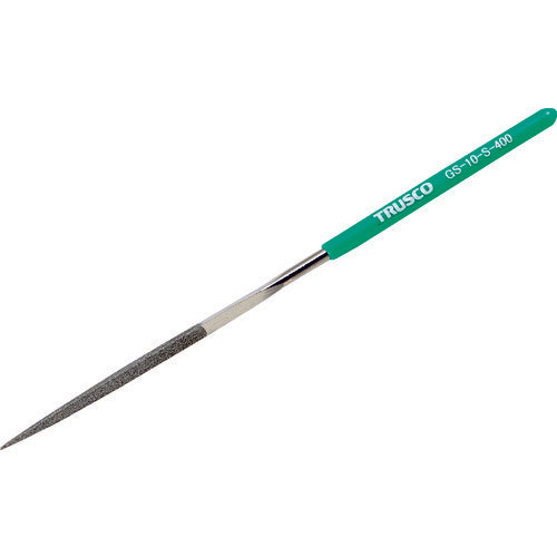 TRUSCO ダイヤモンドヤスリ 精密用 10本組 三角 GS10S400 トラスコ