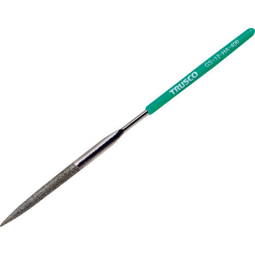 TRUSCO ダイヤモンドヤスリ 精密用 12本組 半丸 GS12HA400 トラスコ