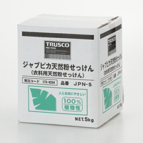 TRUSCO ジャプピカ天然粉セッケン 5kg (1個=1箱) JPN5 トラスコ