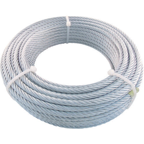TRUSCO JIS規格品メッキ付ワイヤロープ (6X19)Φ6mmX10m JWM6S10 トラスコ