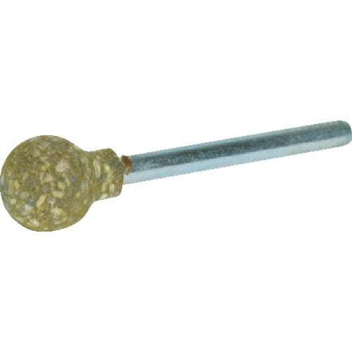 TRUSCO ゴム軸付砥石 球型 Φ4X軸3 220# 10本入 KI2204RF トラスコ