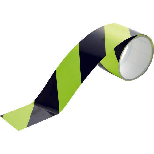 TRUSCO 蛍光トラ柄ラインテープ50mmx5m イエローxブラック KTL505YBK トラスコ