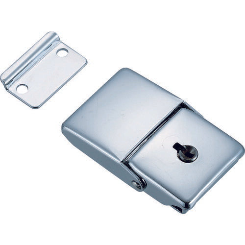 TRUSCO パッチン錠 鍵付タイプ・スチール製 (4個入) L25 トラスコ