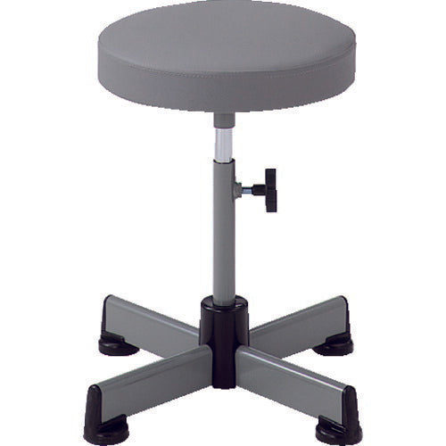 TRUSCO 作業用チェア Φ315XH410ー530 キャスター無 グレー L60 トラスコ