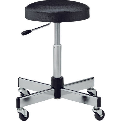 TRUSCO 作業用チェア ガス調整式 Φ315XH450ー620 ブラック L60GC トラスコ