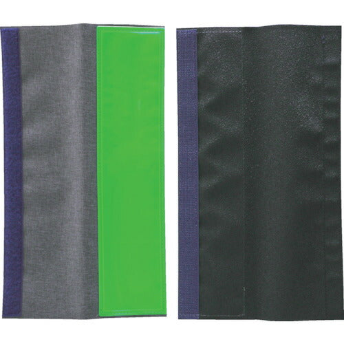 TRUSCO 肩パットノ上カラ取リ付ケ可能ナフルハーネス用反射材 2枚入 グリーン LRBFHG トラスコ