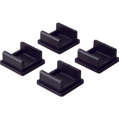 TRUSCO M2型軽中量棚用樹脂ベース 4個入 M2JB4S トラスコ