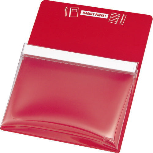 TRUSCO マグネットポケットA4用 赤 MGPA4R トラスコ